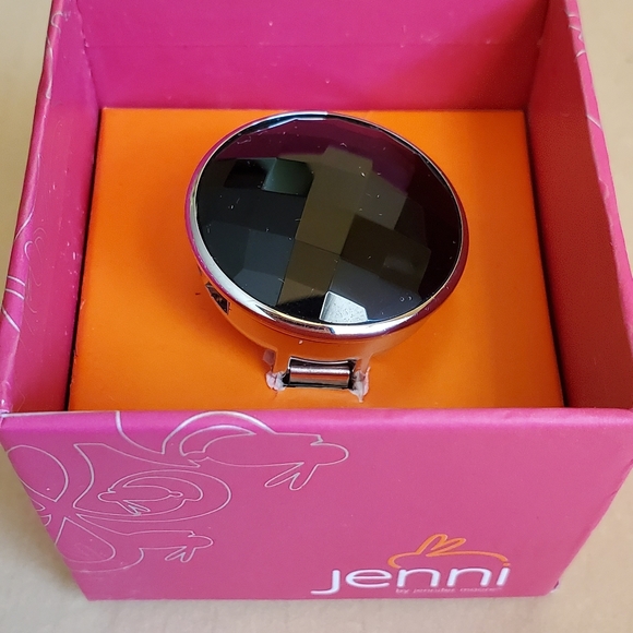 Ring Watch Black Rhinestone - Picture 2 of 7